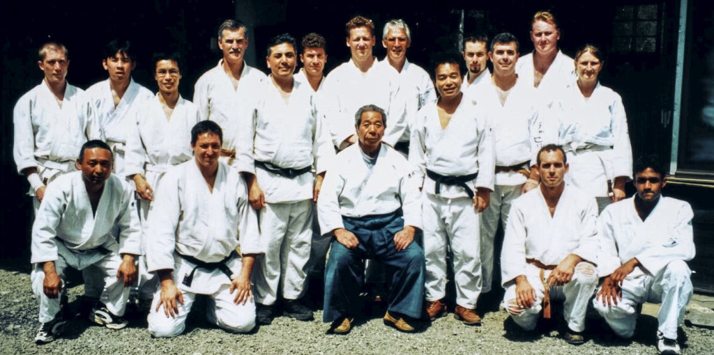 Group photo outside Iwama dojo